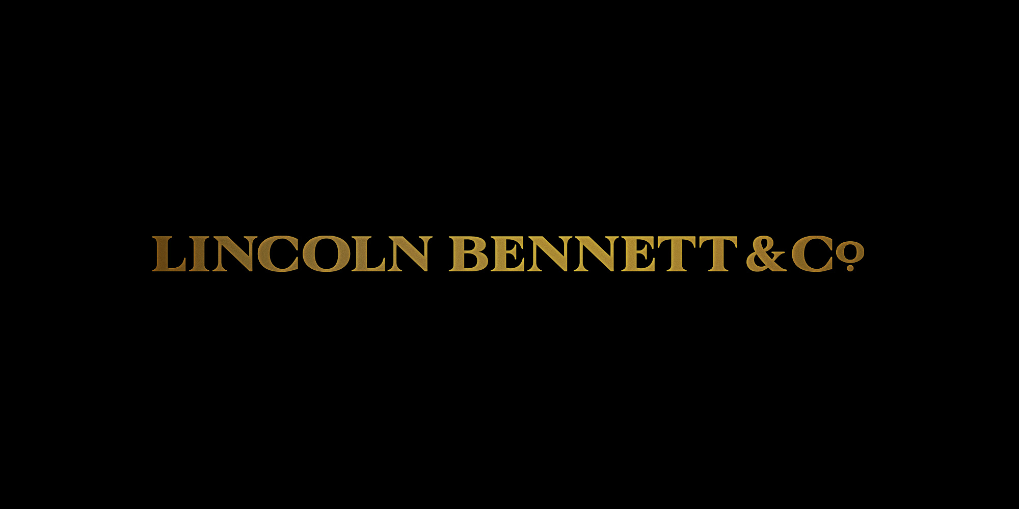 Logo logotype serif Lincoln Bennett & Co.