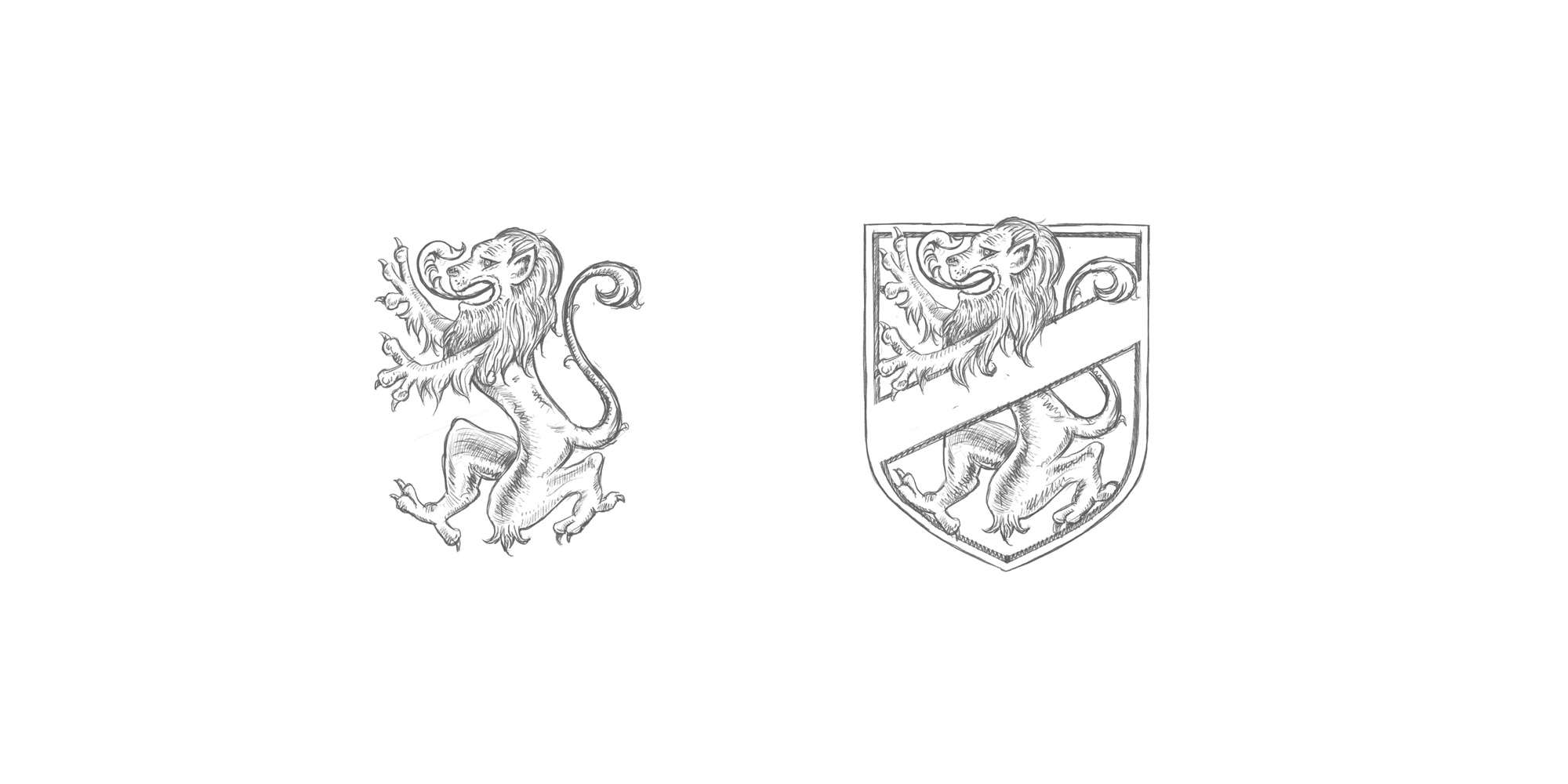 Lion icon Lion illustration sketch crest