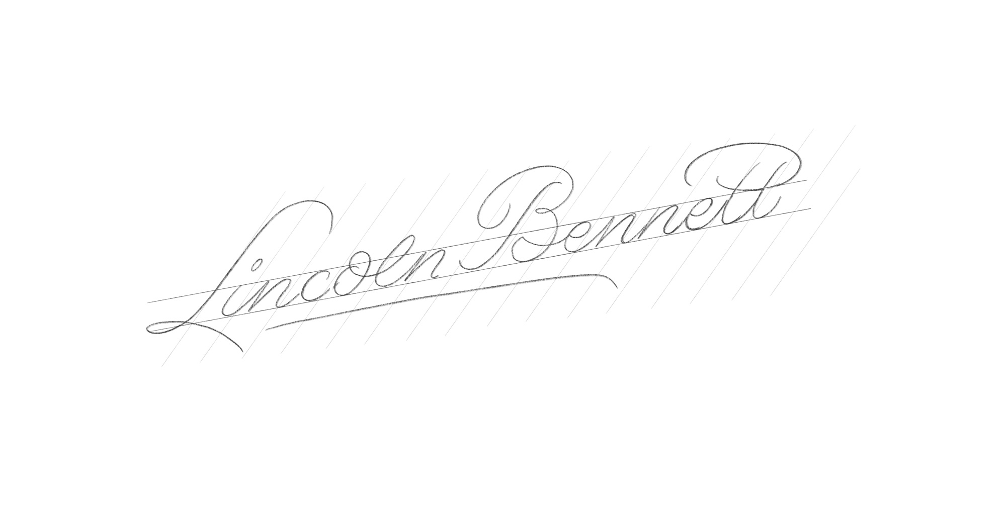 Lincoln Bennett script line logotype